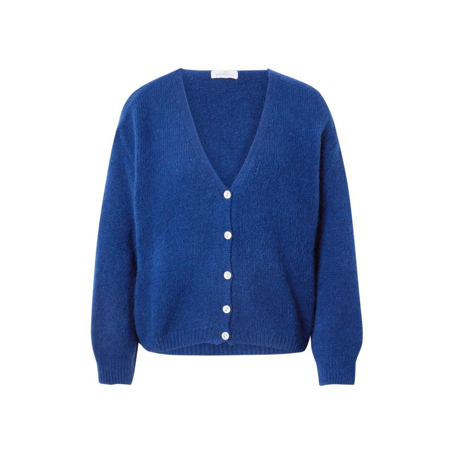 zwillingsherz Zwillingsherz Gebreid vest blauw -