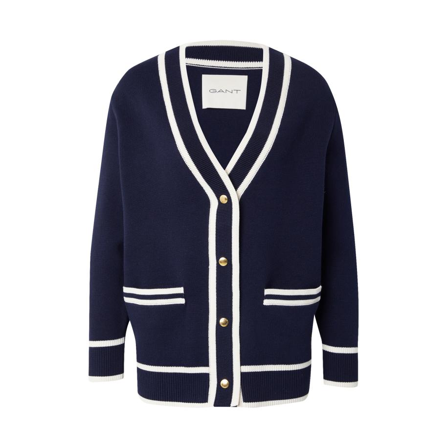 Gant GANT Gebreid vest marine / wit -