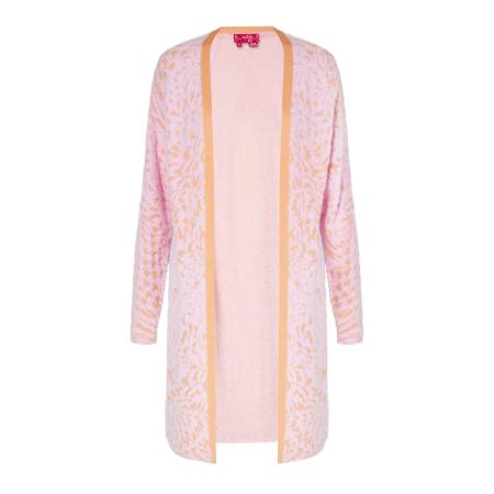 Swirly swirly Gebreid vest oranje / pastelroze