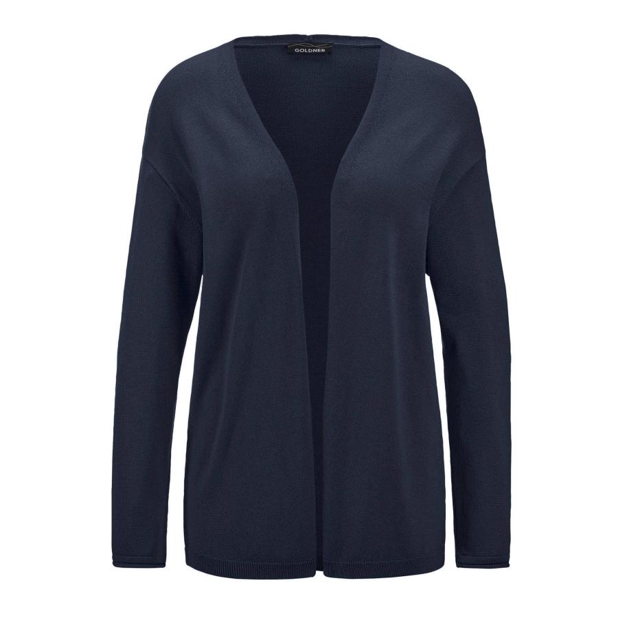 Goldner Goldner Gebreid vest marine -