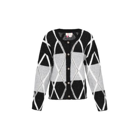 IZIA IZIA Gebreid vest zwart