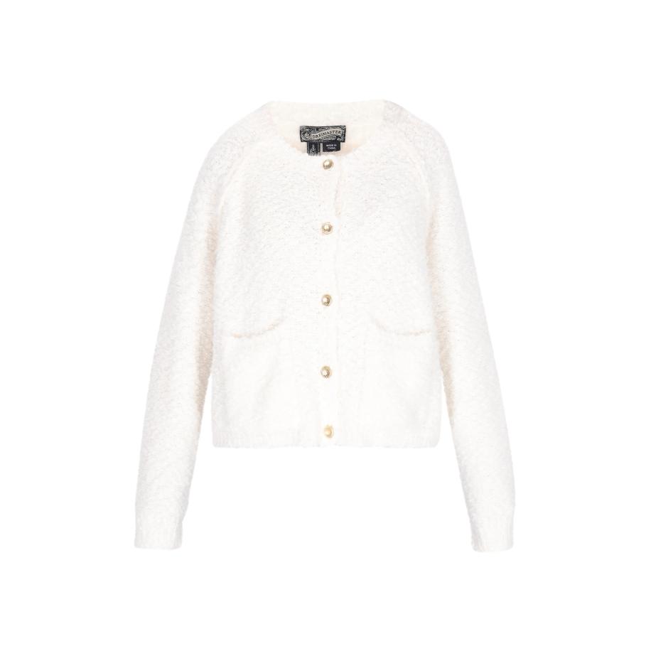 DreiMaster DreiMaster Vintage Gebreid vest offwhite -