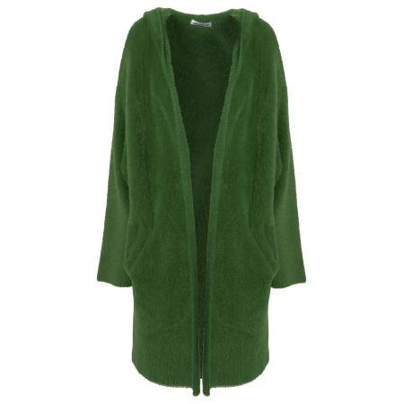 Influencer Influencer Gebreide mantel groen