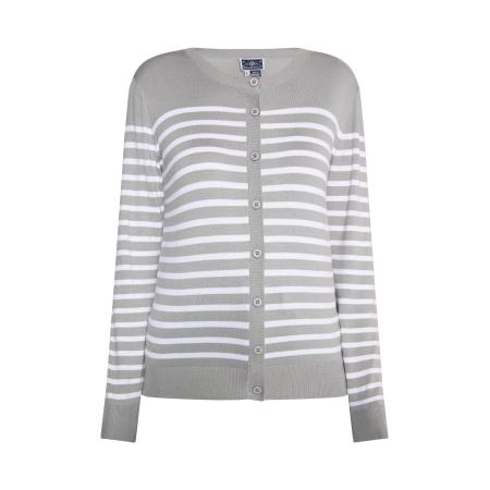 DreiMaster DreiMaster Maritim Gebreid vest grijs / wit