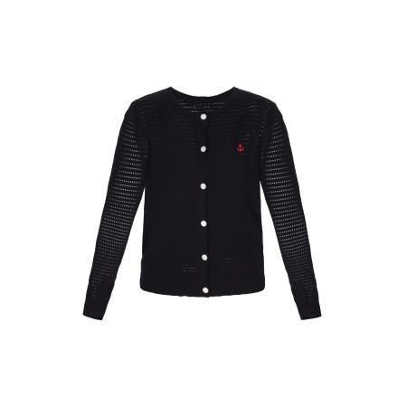 DreiMaster DreiMaster Klassik Gebreid vest rood / zwart