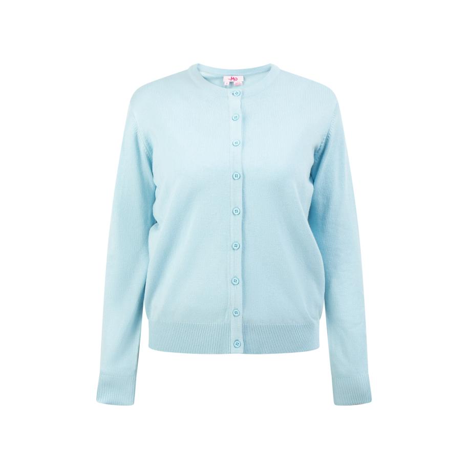 MYMO MYMO Gebreid vest lichtblauw -