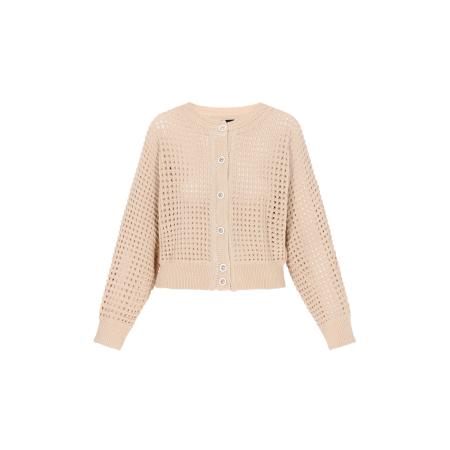 DreiMaster DreiMaster Klassik Gebreid vest beige