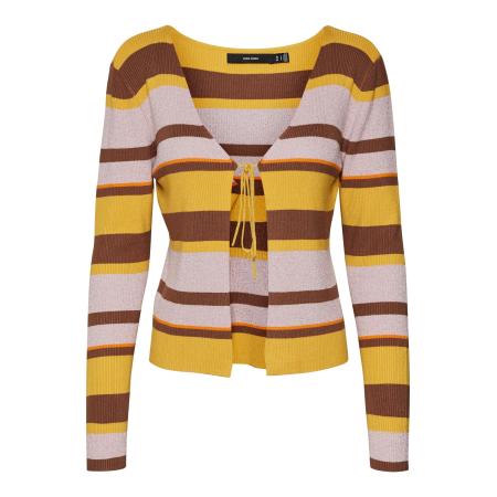 Vero Moda VERO MODA Gebreid vest AURA bruin / geel / lila