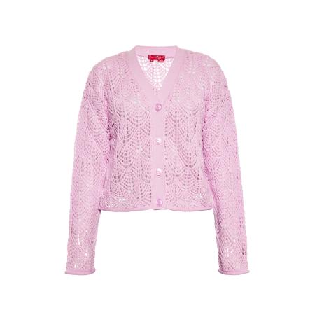 Swirly swirly Gebreid vest rosa