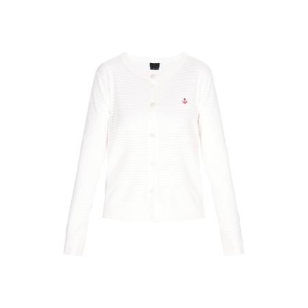 DreiMaster DreiMaster Klassik Gebreid vest rood / wit