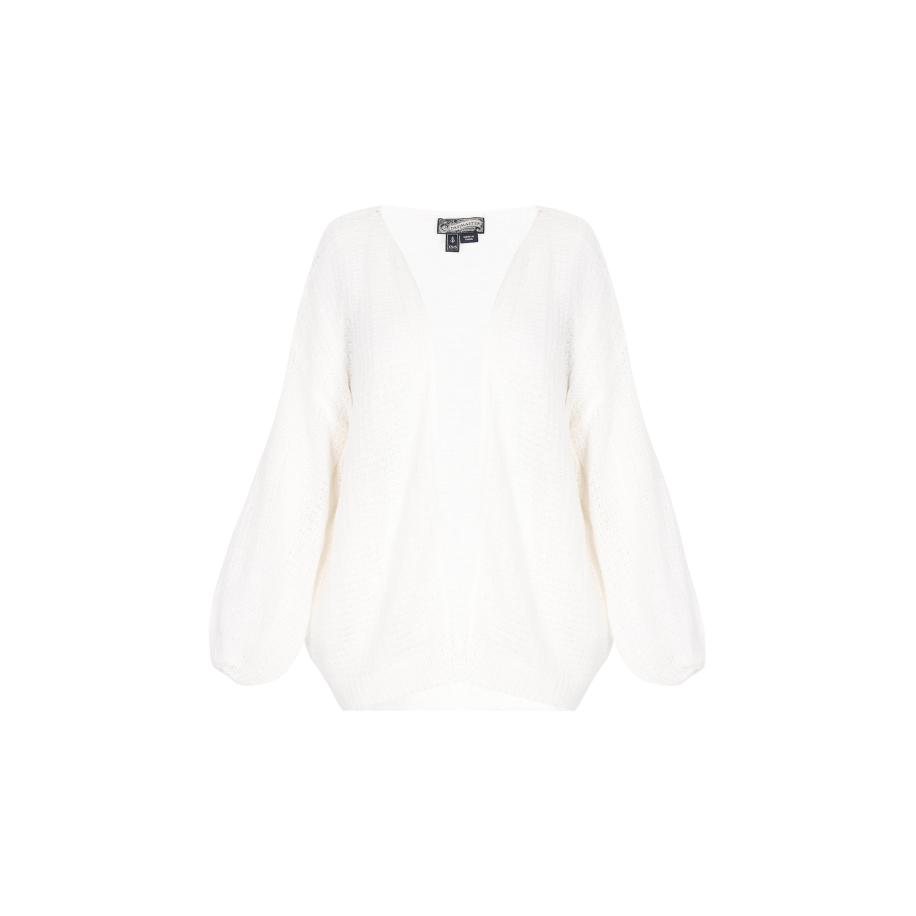 DreiMaster DreiMaster Vintage Gebreid vest wit -