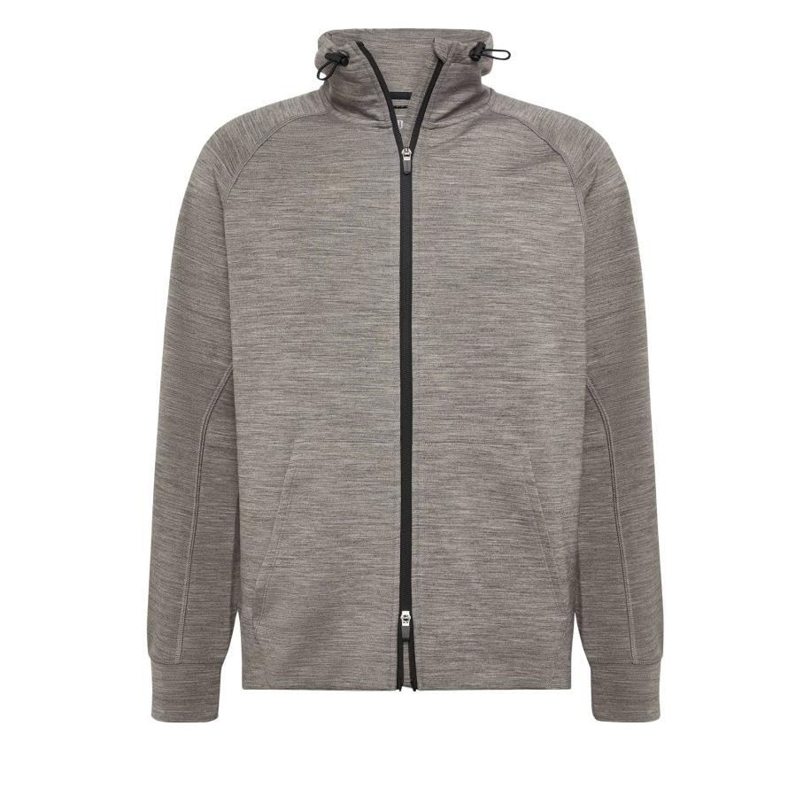 Boggi Milano Sweatvest grijs gemêleerd Grijs