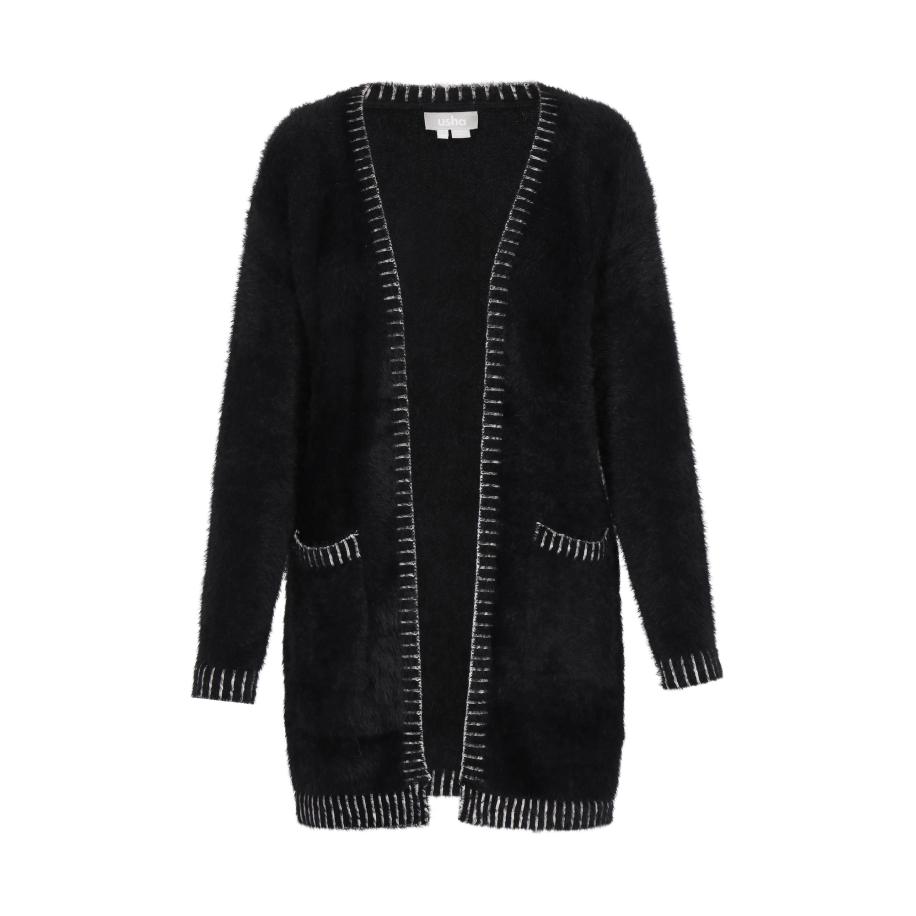 Usha Usha Gebreid vest zwart -