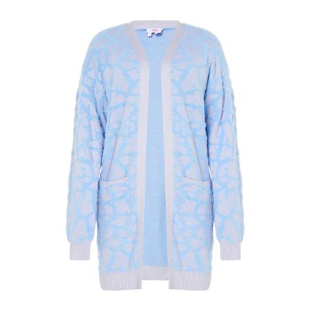 MYMO MYMO Gebreid vest blauw / grijs