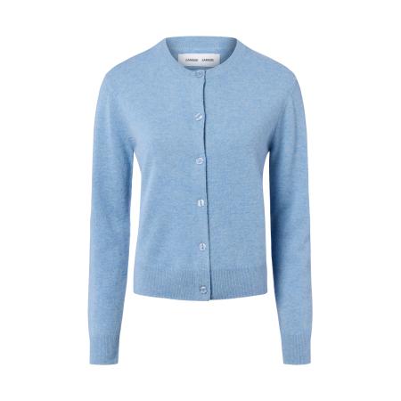 Samsøe & Samsøe Samsøe Samsøe Gebreid vest Saboston lichtblauw