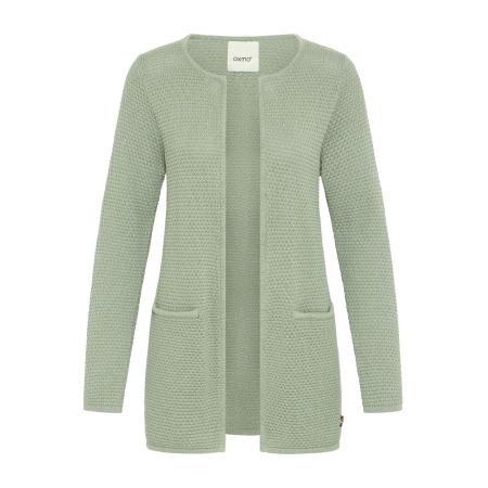 Oxmo Oxmo Gebreid vest Hilda lichtgroen