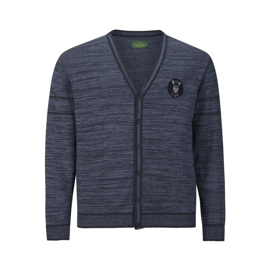 Charles Colby Vest blauw, Melange Blauw