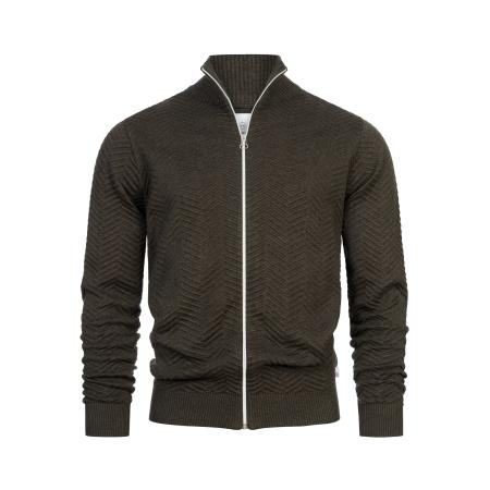 Kronstadt Kronstadt Gebreid vest Carlo olijfgroen