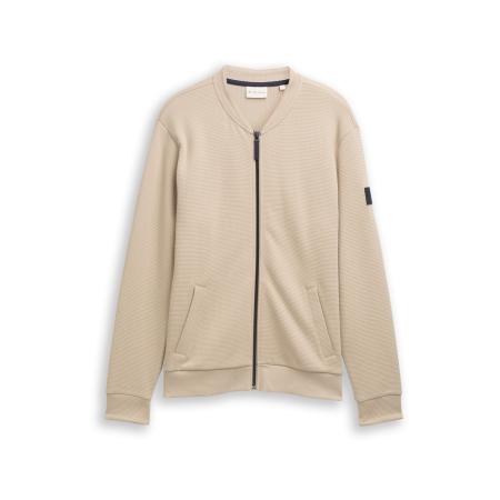 Tom Tailor TOM TAILOR Sweatvest lichtbruin / zwart