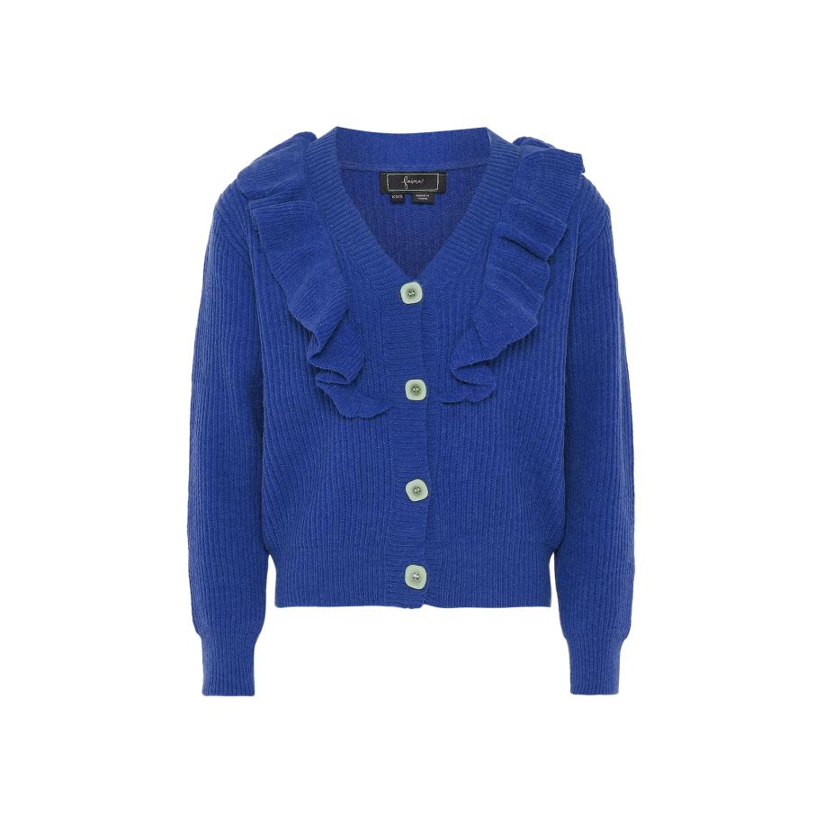 Faina faina Gebreid vest kobaltblauw -