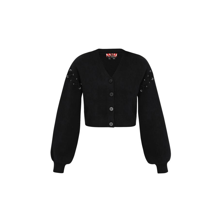 MYMO myMo ROCKS Gebreid vest zwart -