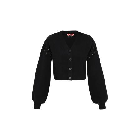 MYMO myMo ROCKS Gebreid vest zwart