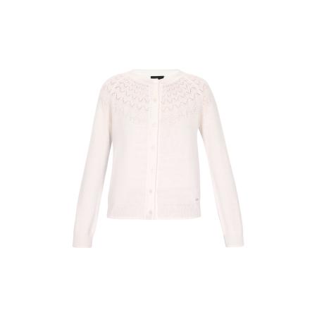 DreiMaster DreiMaster Klassik Gebreid vest offwhite