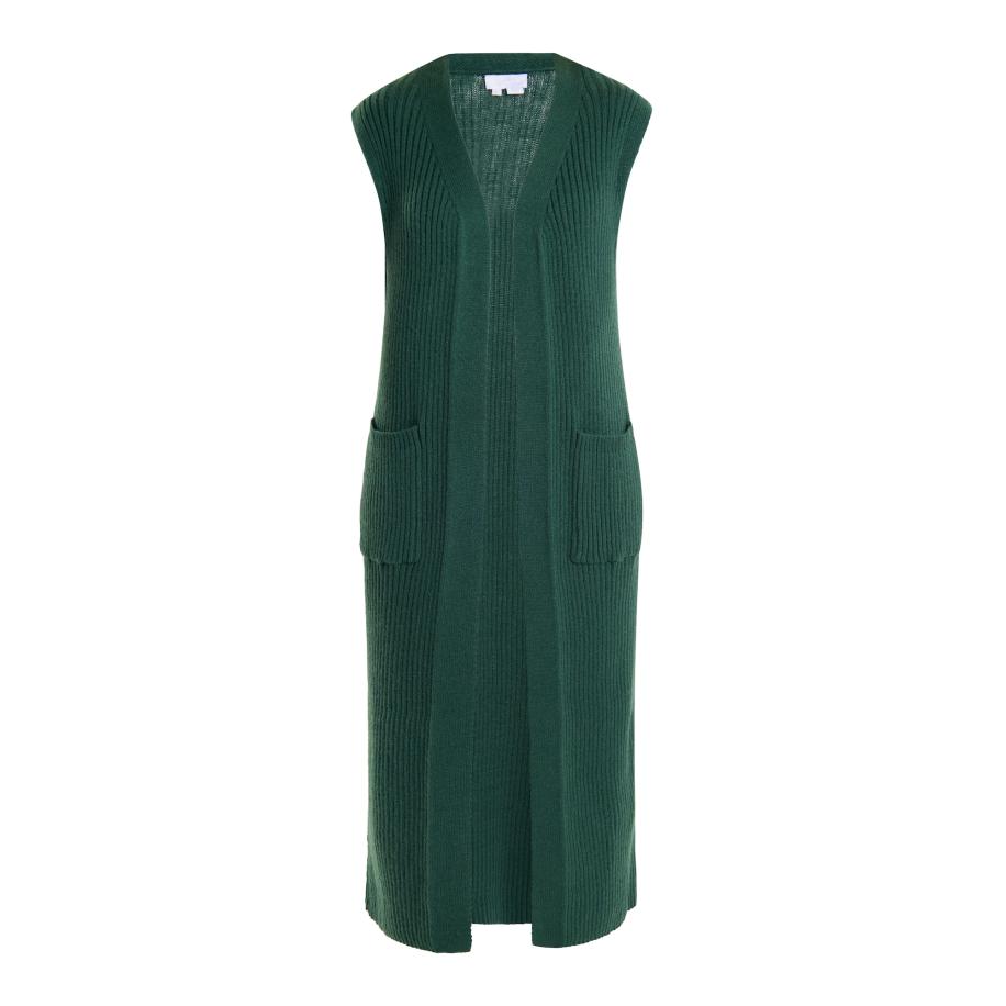 Usha usha WHITE LABEL Gebreide bodywarmer Teylon donkergroen -