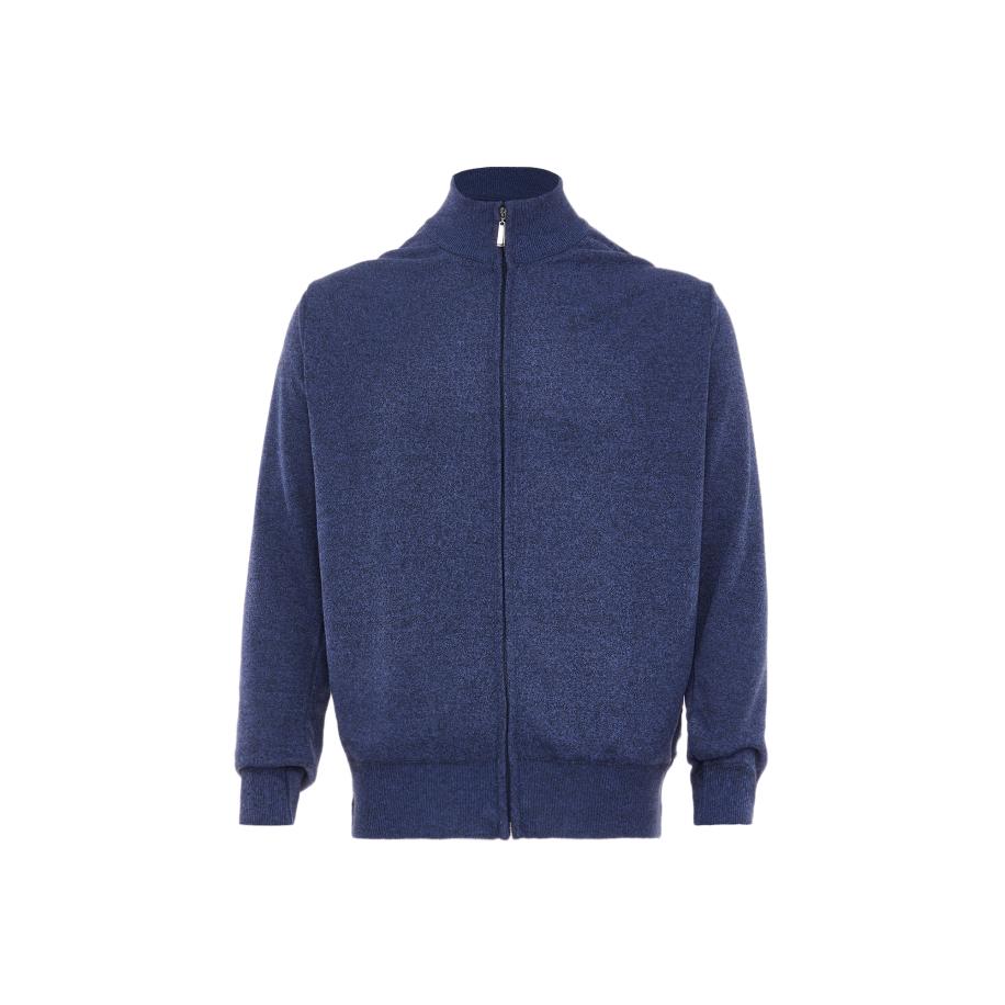 ALEKO ALEKO Gebreid vest blauw gemêleerd -