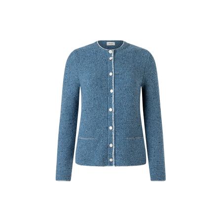 MAERZ MAERZ Muenchen Gebreid vest cyaan blauw / wit