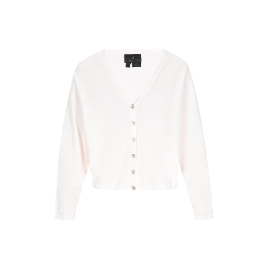 DreiMaster DreiMaster Klassik Gebreid vest Classic Look wit -