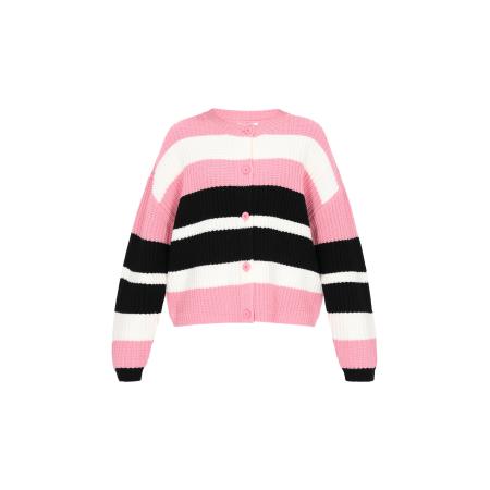 Usha usha BLUE LABEL Gebreid vest rosa / zwart / wit