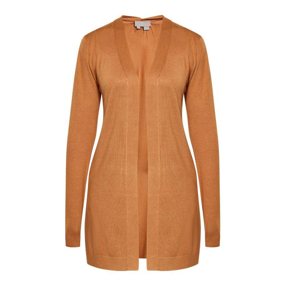 RISA RISA Gebreid vest cognac -