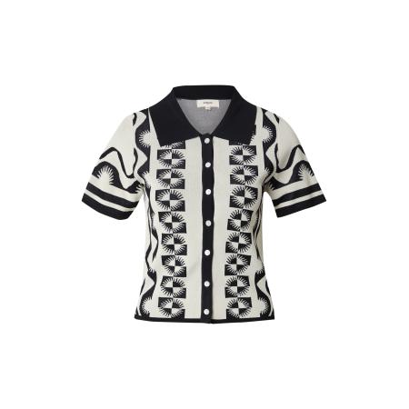 Suncoo Suncoo Gebreid vest GILET GABERA zwart / wit