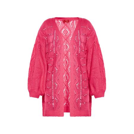 Swirly swirly Gebreid vest pink