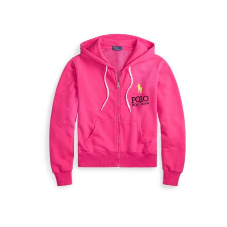 Polo Ralph Lauren Polo Ralph Lauren Sweatvest ISLAND neongeel / pink / zwart