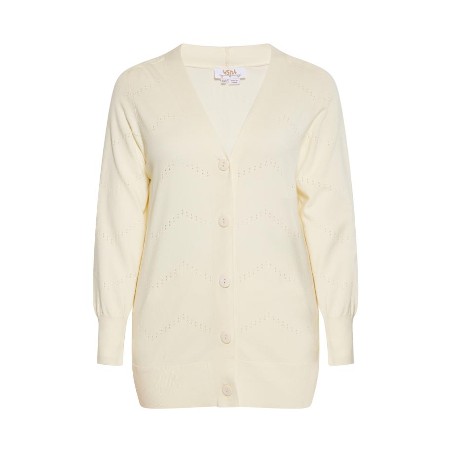 Usha usha FESTIVAL Gebreid vest crème -