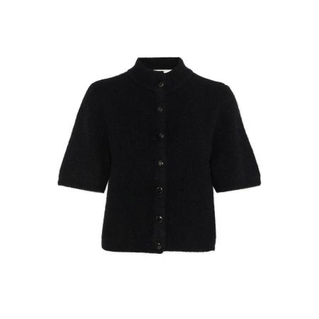 Gestuz Gestuz Gebreid vest AlphaGZ zwart