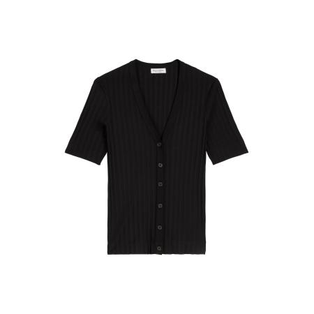 Marc O'Polo Marc OPolo Gebreid vest zwart