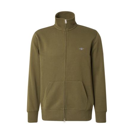 Gant GANT Sweatvest olijfgroen