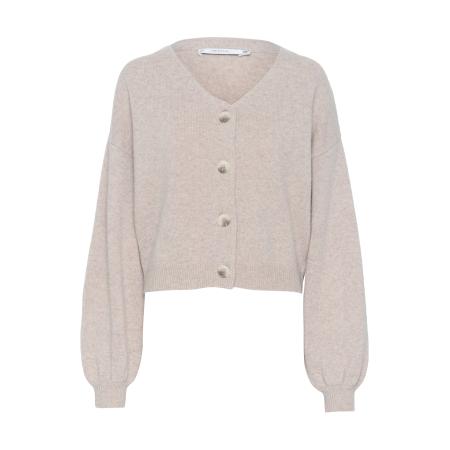 Gestuz Gestuz Gebreid vest ManziGZ beige gemêleerd