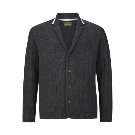 Charles Colby Vest donkergrijs, Gestructureerd