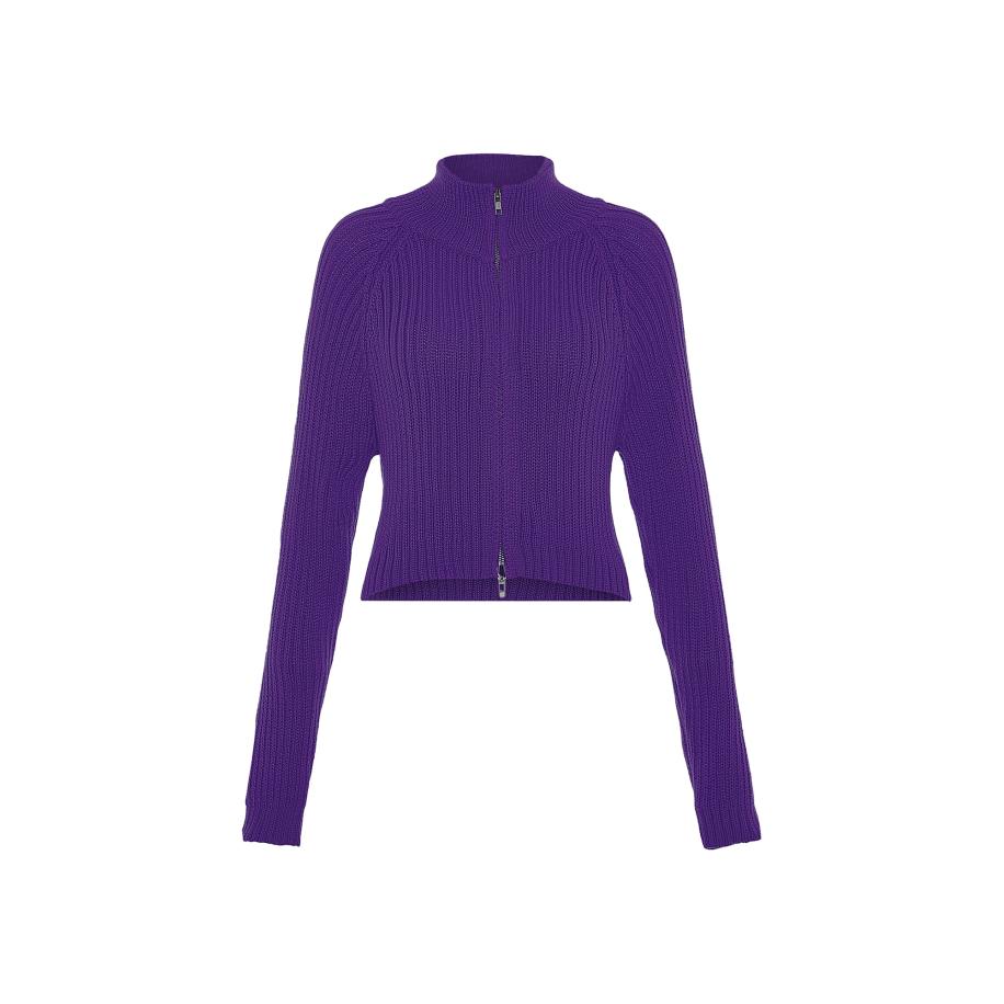 MYMO MYMO Gebreid vest braam -