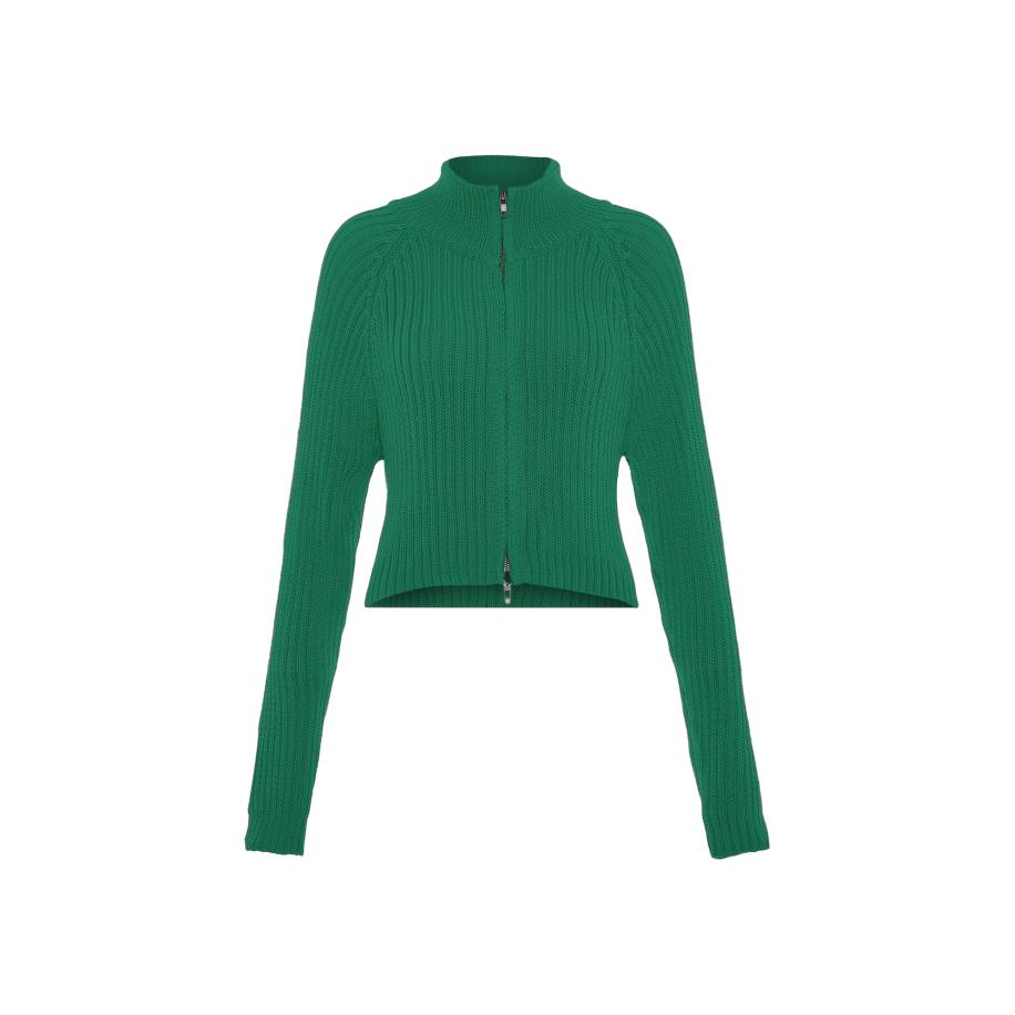 MYMO MYMO Gebreid vest groen -