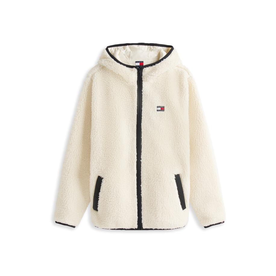 Tommy Jeans Tommy Jeans Fleece jas beige -