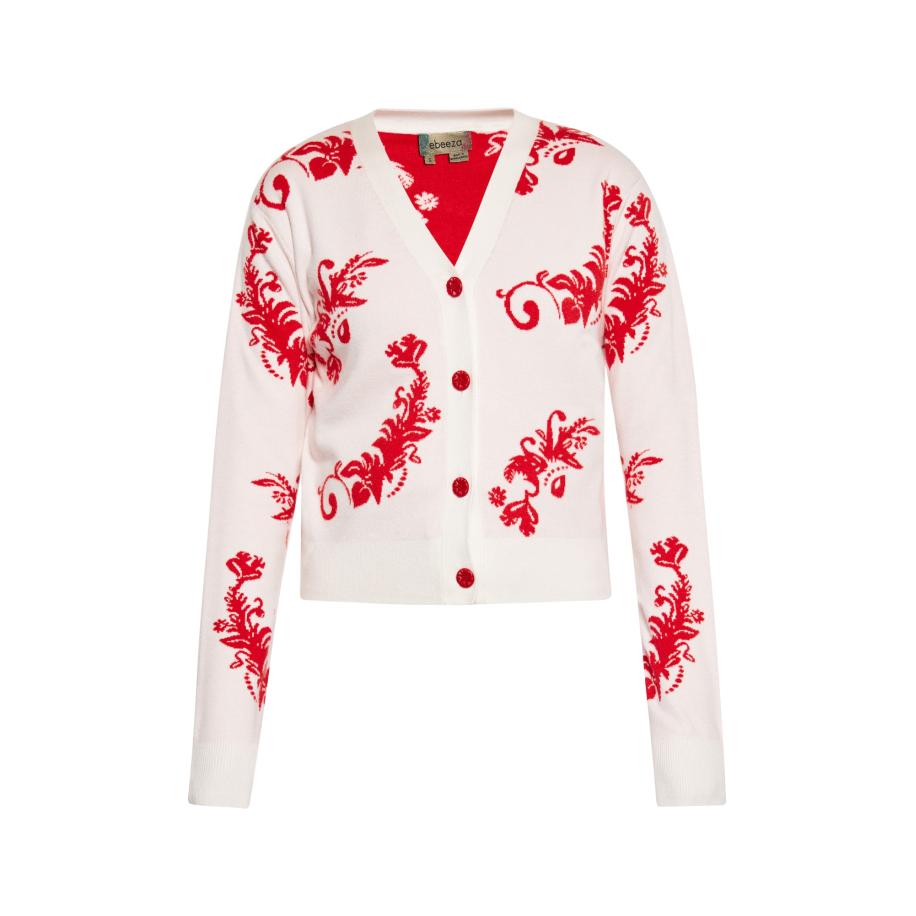 ebeeza ebeeza Gebreid vest rood / wolwit -