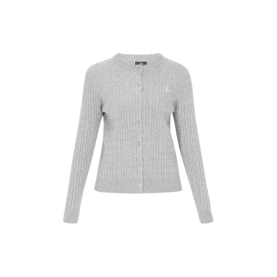 DreiMaster DreiMaster Maritim Gebreid vest lichtgrijs -