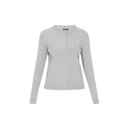 DreiMaster DreiMaster Maritim Gebreid vest lichtgrijs