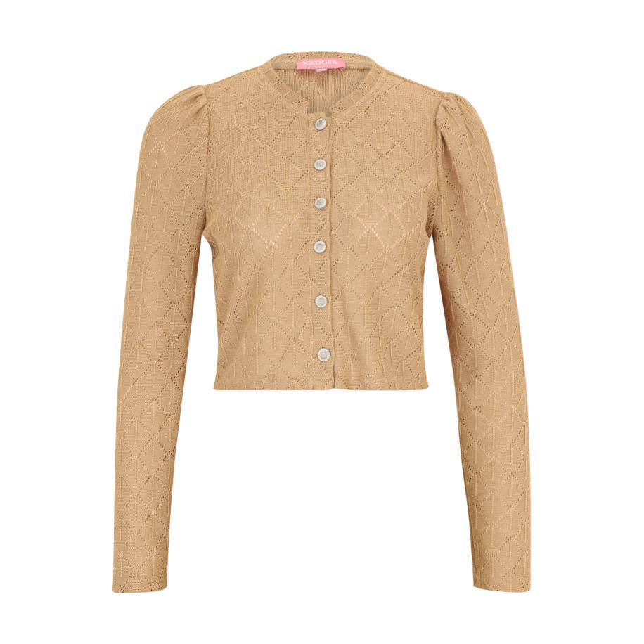 Krüger Madl Krüger Madl Gebreid vest cappuccino -