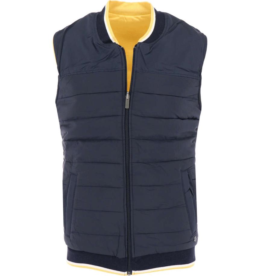 Marvelis Casual Gewatteerd vest marine, Effen Blauw